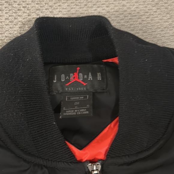 Jordan lined bomber jacket men’s size large - Picture 9 of 16